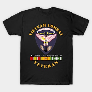 Vietnam Cbt Vet - Navy Coastal Div 15 - Swift w SVC T-Shirt